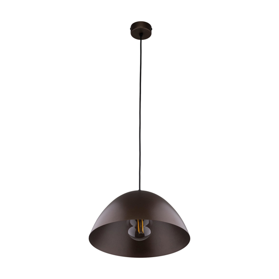 Lampadario cupola marrone 34cm per cucina